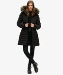 Fuji Faux Fur Hood Jacket - Black