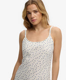 Printed Cami Maxi Dress - Off White Ditsy Floral