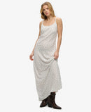Printed Cami Maxi Dress - Off White Ditsy Floral