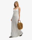 Printed Cami Maxi Dress - Off White Ditsy Floral
