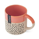 Wax Resist Orange Glaze Mug