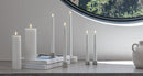 2 Pack Led Taper Candle 25cm - Nordic White