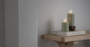 Marble Pillar Candleholder 10cm - Beige