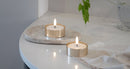 LED Maxi Tealight - Metal Brass