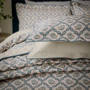 Ribbon Lattice Duvet Cover Set - Teal