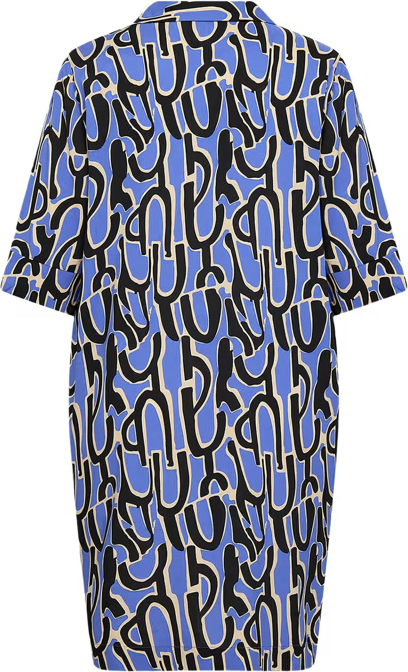 Valera 3 Abstract Print Tunic - Amparo Blue Combi