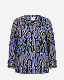 Valera 2 Abstract Print Blouse - Amparo Blue Combi