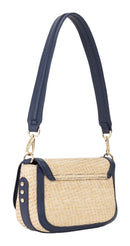 Demetra Shoulder Bag - Natural & Blue