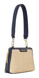 Demetra Cross Body Bag - Natural & Blue