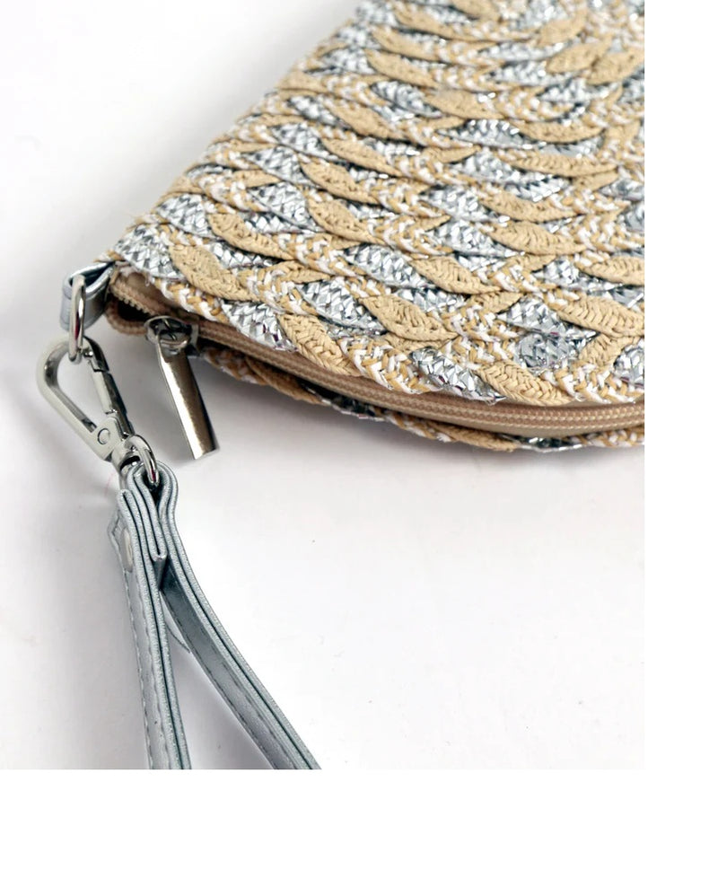 Venus Clutch - Natural/silver