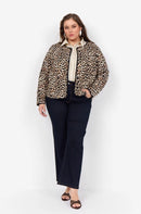 Vendela 1 Leopard Print Jacket - Sand Combi