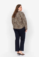 Vendela 1 Leopard Print Jacket - Sand Combi