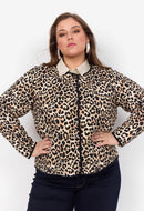 Vendela 1 Leopard Print Jacket - Sand Combi