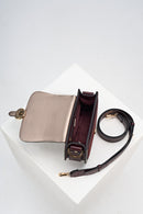Venetia Saddle Crossbody - Cherry