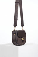 Venetia Saddle Crossbody - Chocolate