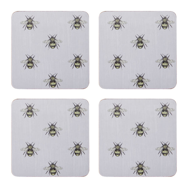 Bee Print Pack of 4 Coasters