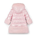 Aurora Long Fur Trim Jacket - Pale Pink