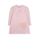 Alyssa Fur Handbag Dress - Pale Pink