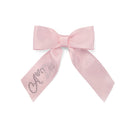 Ariah Satin Bow Hairclip - Pale Pink