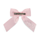 Ariah Satin Bow Hairclip - Pale Pink