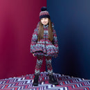 Ava Chevron Print Jacket - Dark Navy