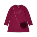 Alyssa Handbag Dress - Deep Cherry