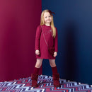 Alyssa Handbag Dress - Deep Cherry