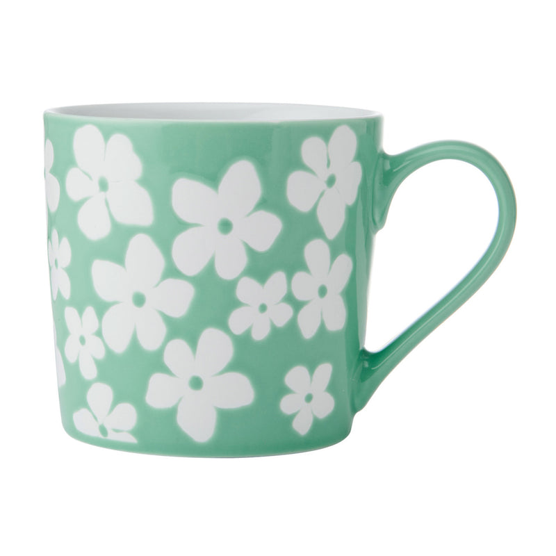 Green Flower Mug