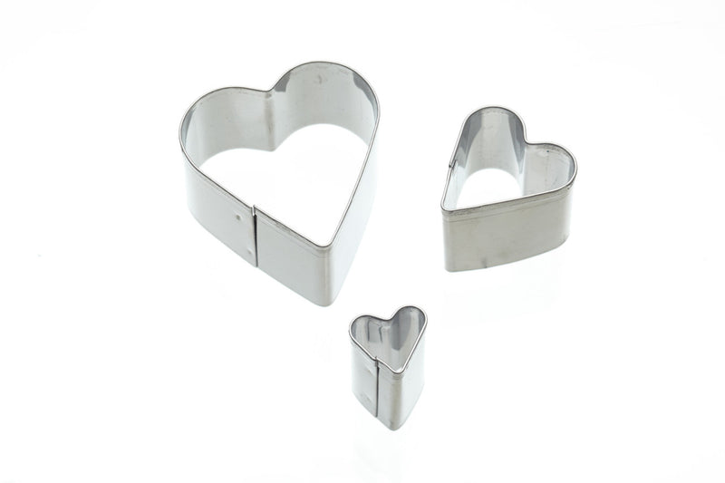 Sweetly Does It Set of 3 Heart Fondant Cutters