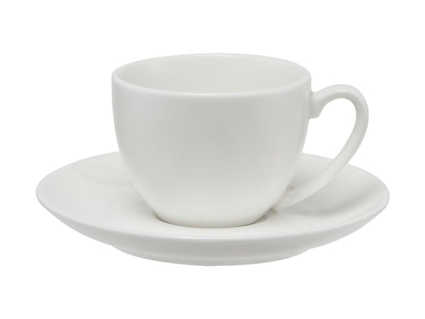 White Basics Coupe Demi Cup & Saucer