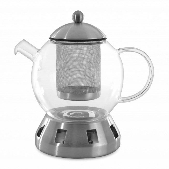 Essentials Glass Tea Pot with Heat base & Infuser