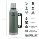 Legendary Classic Bottle 2.3L Hammertone Green