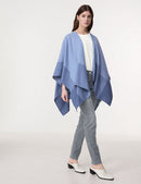 Blue Dimension Poncho - Blue/grey Patch