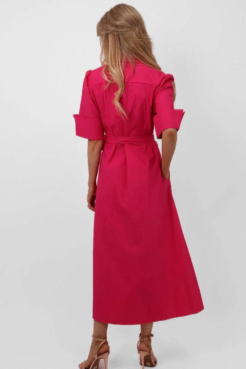 Whitney Dress - Cerise