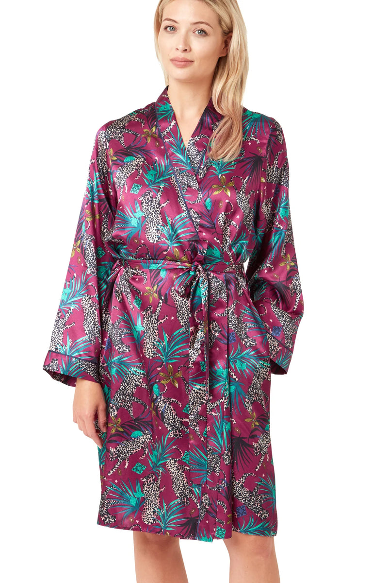 Jungle Cheeta Wrap - Raspberry