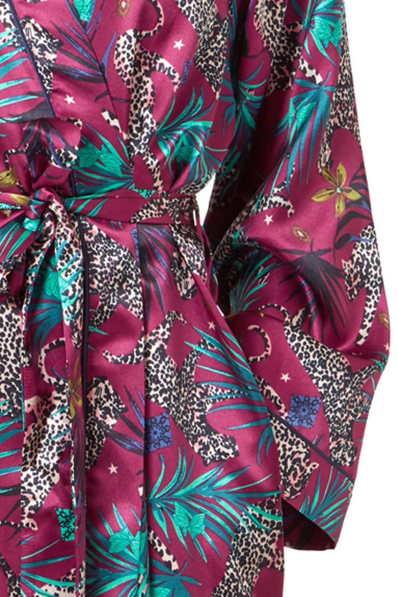 Jungle Cheeta Wrap - Raspberry