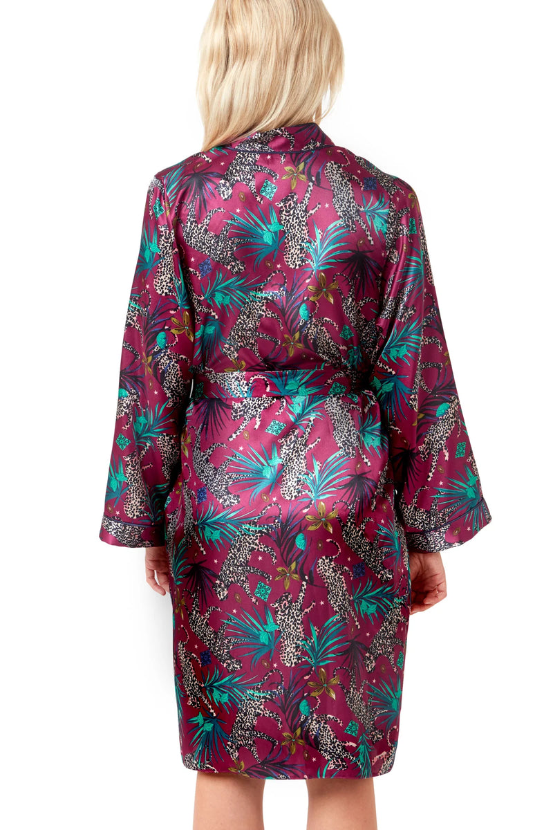 Jungle Cheeta Wrap - Raspberry