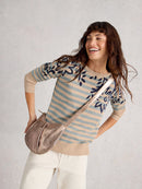 Olive Print Jumper - Green