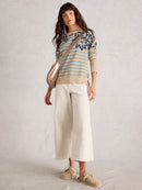 Olive Print Jumper - Green