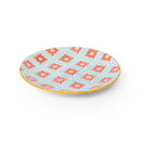 Blue Mosaic Stoneware Side Plate - 18cm