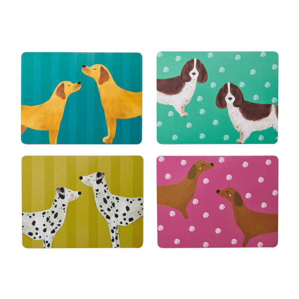 Dog Print Pack of 4 Placemats