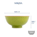 Green and Blue Geometric Stoneware Nibble Bowl - 12cm