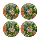 Floral Pack of 4 Round Placemats