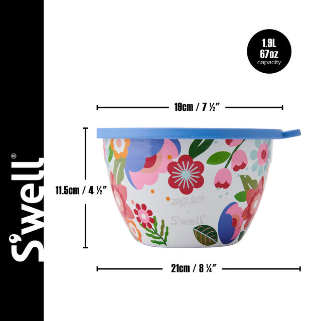 S'well Steffi Lynn Salad Bowl Kit - 1.9L