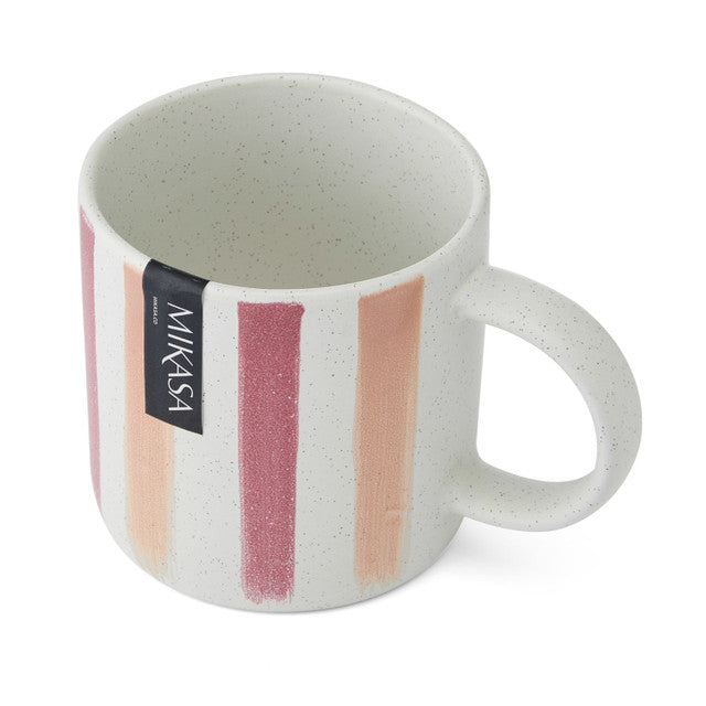 Pink and Red Stripe Mug
