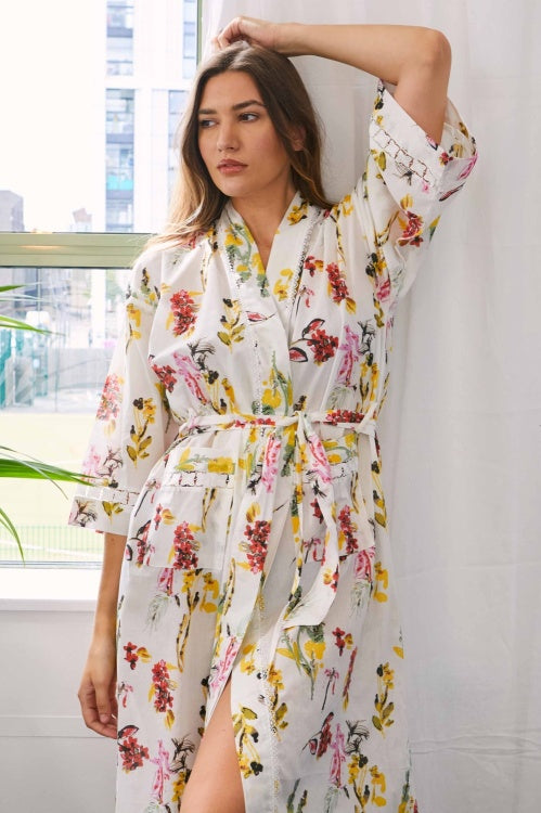 Kimono Wrapover - Floral