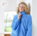 Zahra Teddy Bomber - Cornflower