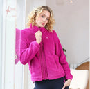 Zahra Teddy Bomber - Magenta