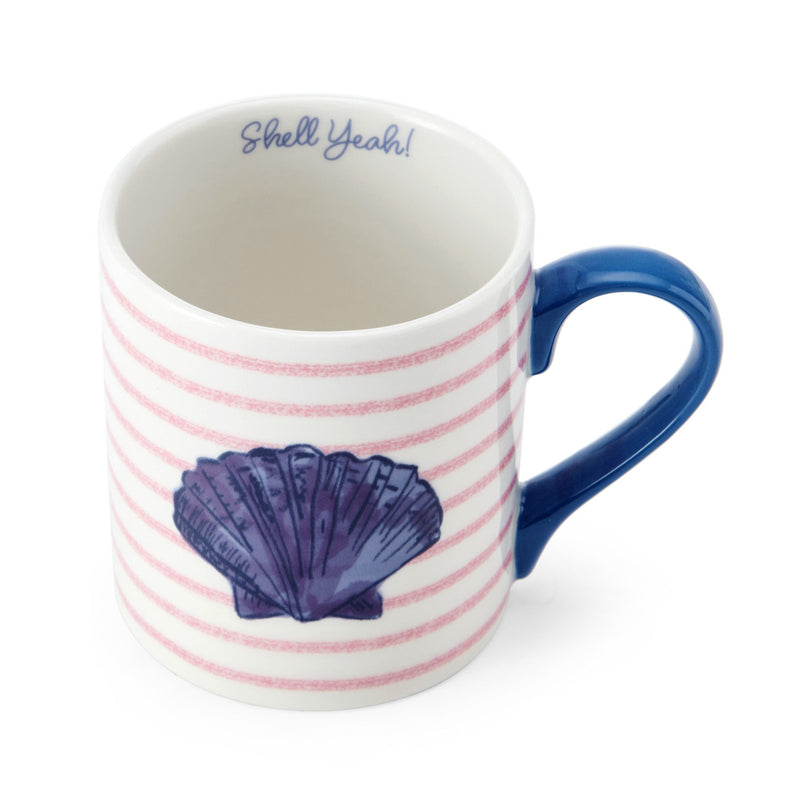 Shell Straight-Sided Porcelain Mug 280ml