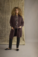 Longline Cardigan - Brown